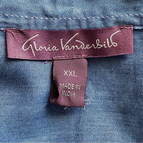 Gloria Vanderbilt Blue Blouse - Picture 10 of 12